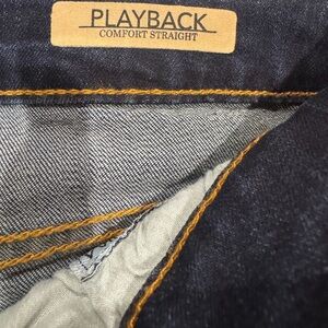 Dear John Blue Straight Jeans with Contrast Stitching